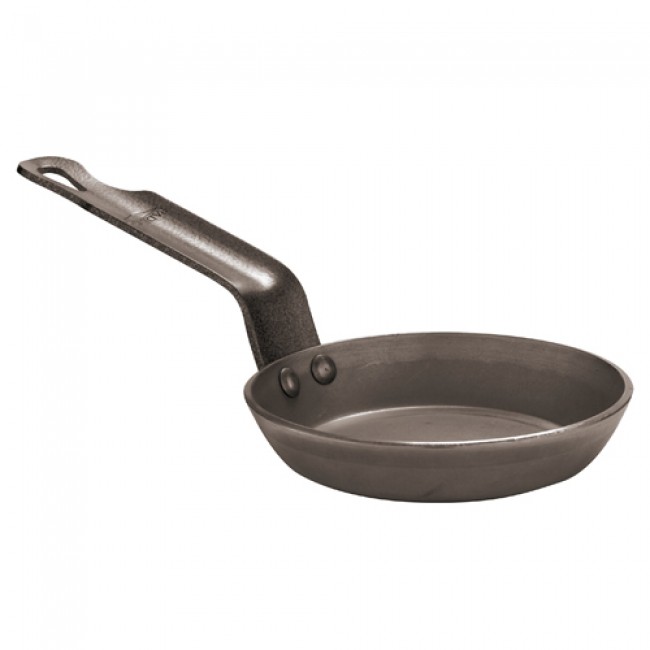 Poêle à blinis / pancake en fer bleu 12cm - Poêle en tôle - Paderno