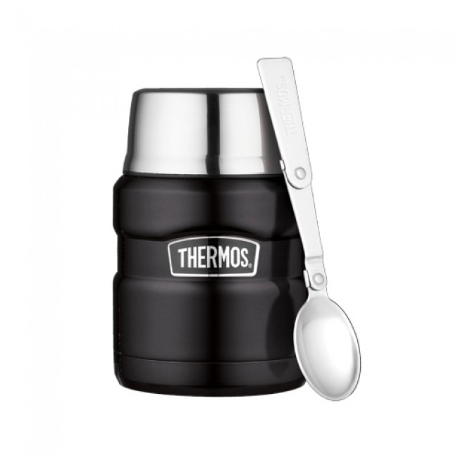 Porte aliment isotherme 47cl noir mat - King - Thermos
