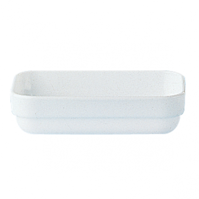 Ravier rectangulaire blanc 14 x 9cm - Restaurant Uni - Arcoroc