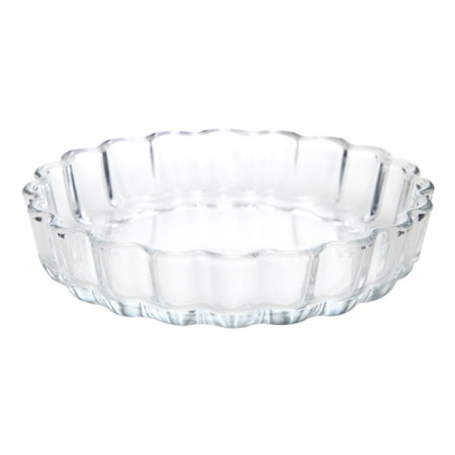 Set de 4 mini moules à tarte en verre 12.8 x 2.9cm