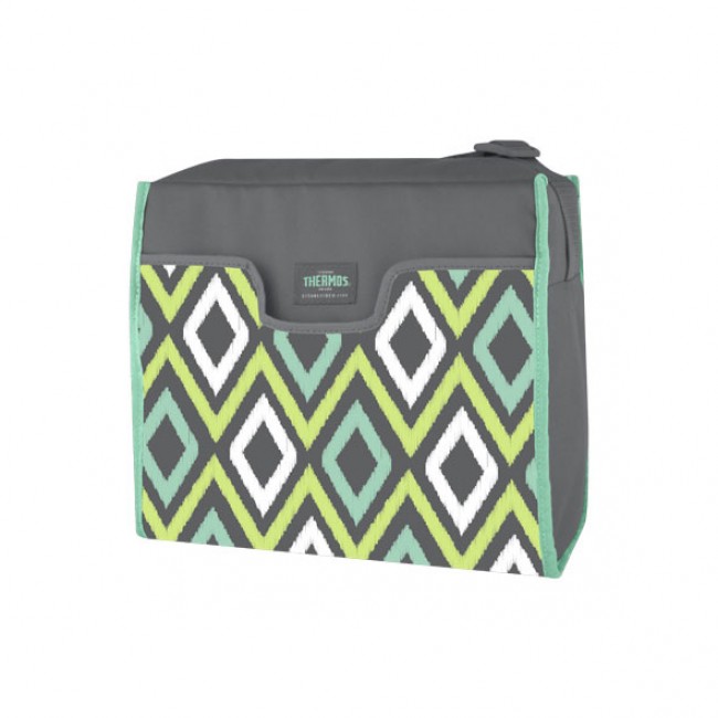 Sac isotherme 8L rectangle gris et vert - Raya Premium Harlan - Thermos