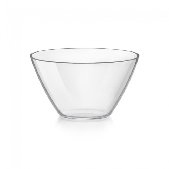Saladier en verre blanc carré 25 x 25 x 7.5 cm - parma - bormioli rocco