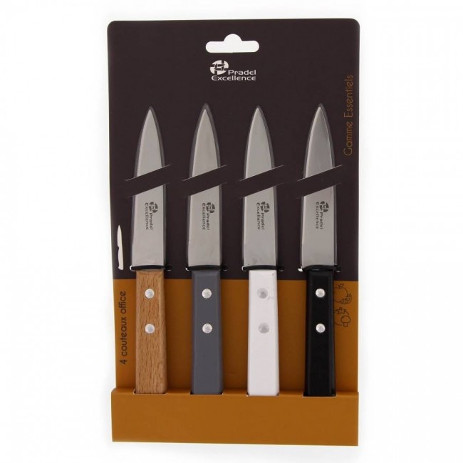 Ménagère 24 pièces noire en inox - Range couverts en bois - Laguiole - Jean Dubost