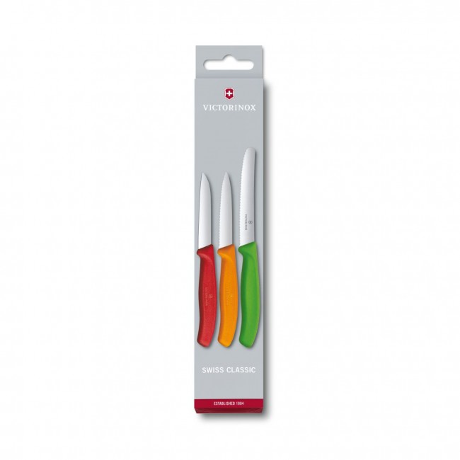 couteau d'office SwissClassic pour les taches de precision - lame 10cm poignee synthetique rouge - swissclassic - victorinox