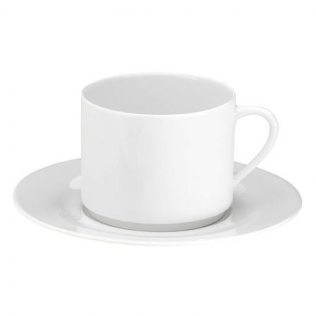 Soucoupe à déjeuner blanche 16,4cm en porcelaine - Valencay - Pillivuyt