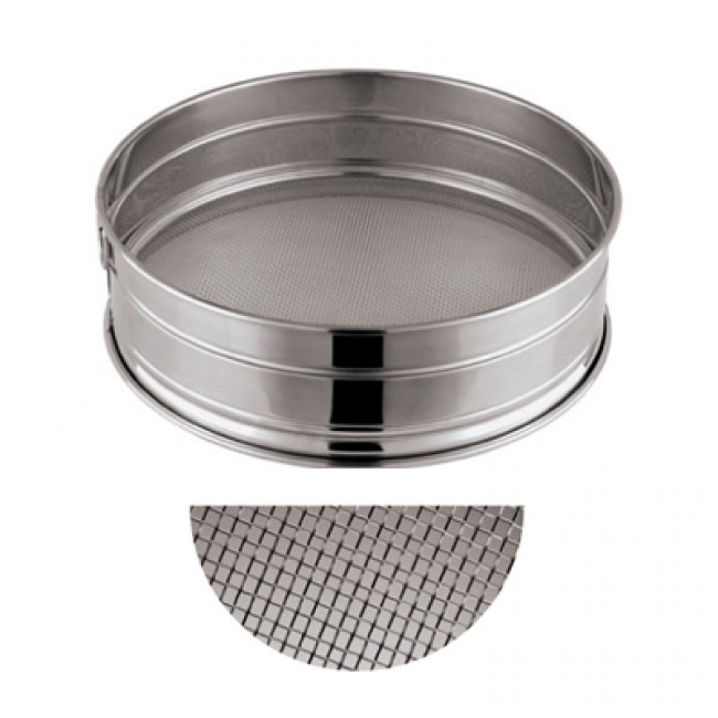 Tamis inox à farine ou à sucre glace Ø 34cm - maille n°20 - Tamis inox - Paderno