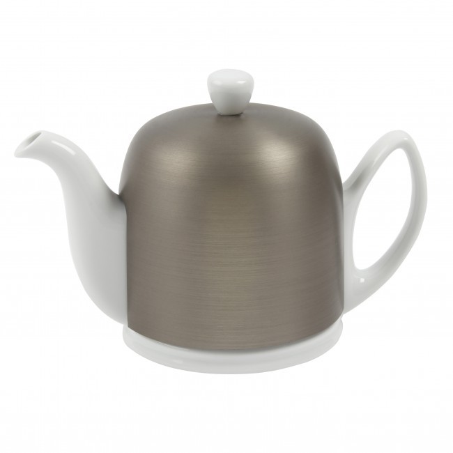 Théière 6 tasses - cloche alu zinc - Blanc - Salam - Guy Degrenne