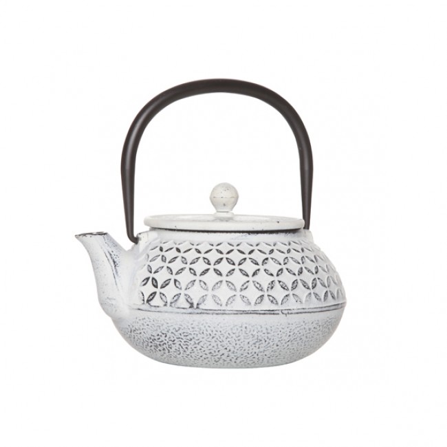 Théière en fonte blanche tous feux 0,85 L - Tokyo - Cosy & Trendy