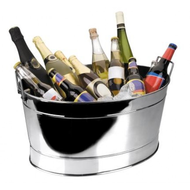 Vasque à champagne / bassine ovale en inox 18/10 -   61 x 43 x 28 cm - Lacor