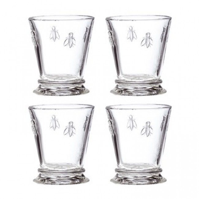 verre à eau - gobelet vert 26cl - Lot de 4 - Abeille - La Rochère