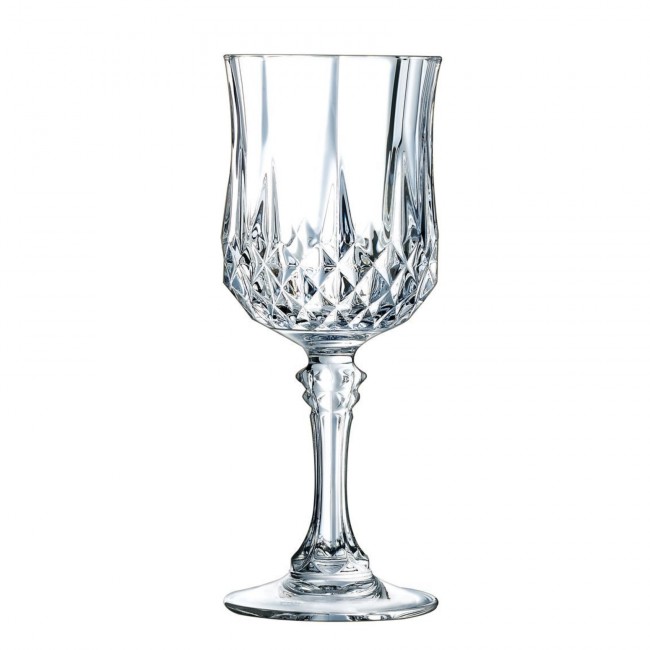 Verre à pied  vin 17cl - Lot de 6 - Longchamp - Cristal d'Arques