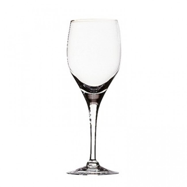 Bol en verre pressé transparent rond sur pied 4 médaillons 60 cl - Lot de 6 - Fleur de Lys - La Rochère
