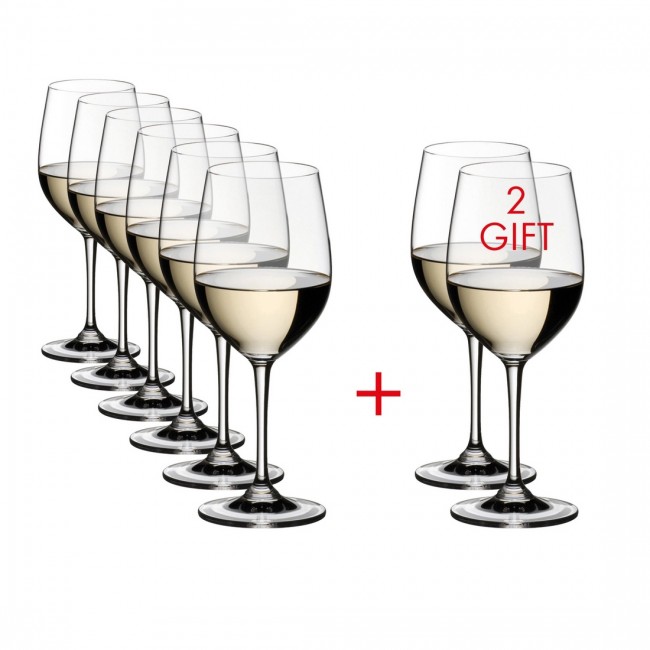 Verre à Viognier/Chardonnay à pied 35cl cristallin - Lot de 8