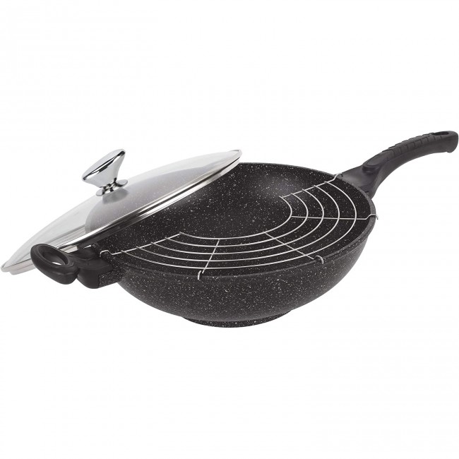 Ménagère 24 pièces noire en inox - Range couverts en bois - Laguiole - Jean Dubost
