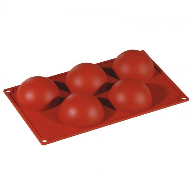 Moule flexible en silicone - 5 demi-sphères - Flexipad - Paderno