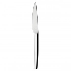 Couteau à dessert monobloc, lame scie, inox 18/10 4mm - Lot de 6
