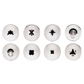 Douille pâtissière - Inox - Lot de 8