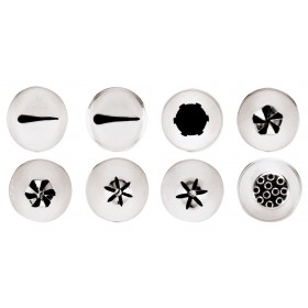 Douille pâtissière - Inox - Lot de 8