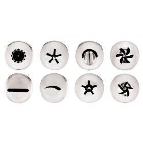 Douille pâtissière - Inox - Lot de 8
