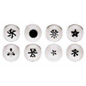 Douille pâtissière - Inox - Lot de 8