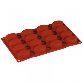 Moule flexible en silicone - 16 ovales