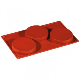 Moule flexible en silicone - 3 biscuits