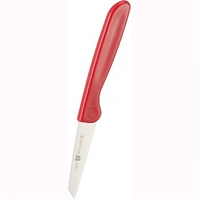 Couteau à légumes 7cm - manche rouge