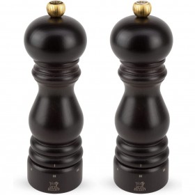 Duo moulins à sel et à poivre hêtre u'Select 18cm chocolat