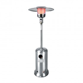 Parasol chauffant extérieur professionnel inox - chauffage gaz - 14 Kw