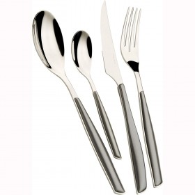 Ménagère 24 pièces argent en inox 18/10 - 2.5mm