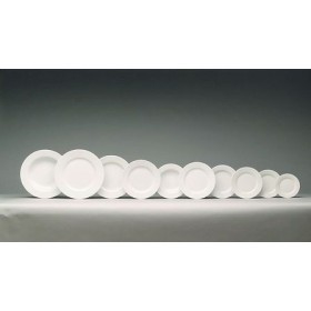 Assiette plate ronde blanche 24cm