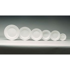 Assiette plate ronde blanche 15cm