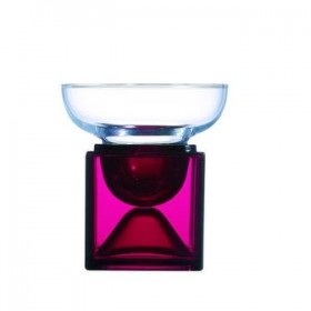 Verre à cocktail - Cubik Margarita + cube plastique rouge 27cl - Lot de 4