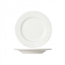 Assiette à pain blanc crème ronde 15cm porcelaine - Lot de 6