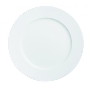 Assiette de présentation ronde en porcelaine blanche 32cm