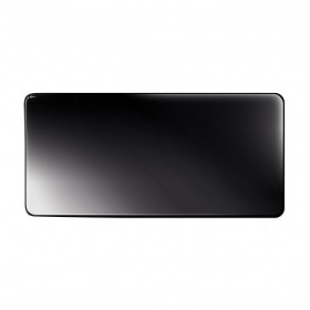Assiette plate rectangulaire 27,5 x 13cm en porcelaine noire