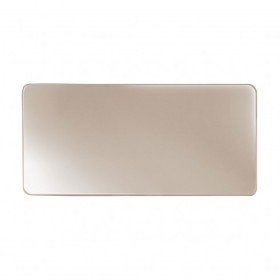 Assiette plate rectangulaire 27,5 x 13cm en porcelaine taupe