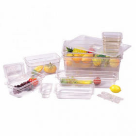 Bac gastronorme GN 1/1 polycarbonate 53 x 32,5 x 10cm transparent