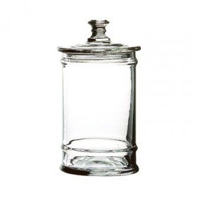 Bocal en cristallin soufflé bouche transparent 1L