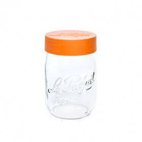 Bocal en verre 1L avec couvercle à vis 100mm