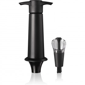 Pompe / Serveur anti-goutte plastique noir transparent