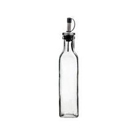 Bouteille huile en verre carrée 30cl
