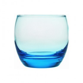 Verre à eau bleu forme basse 32cl - Lot de 6 - Ice Blue