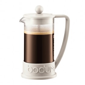 Cafetière à piston 3 tasses 35cl Blanc crème