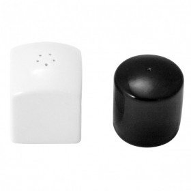 Coffret salière blanche et poivrière noire