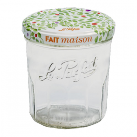 Pot à confiture en verre 324ml avec couvercle à vis 82mm