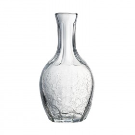 Carafe en cristallin - Carafe craquelée col moulé 75cl - A l'unité