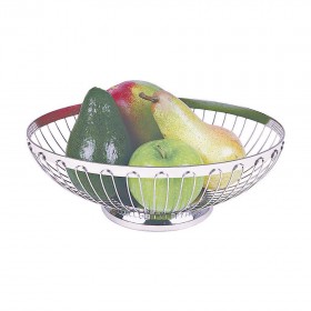 Corbeille à fruit ovale 27,5cm - Inox 18/8