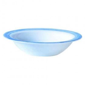 Coupelle empilable blanche/bleue 12cm - Lot de 6