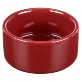 Coupelle ronde 6cl en porcelaine 6,5 x 6,5 cm rouge